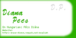 diana pecs business card